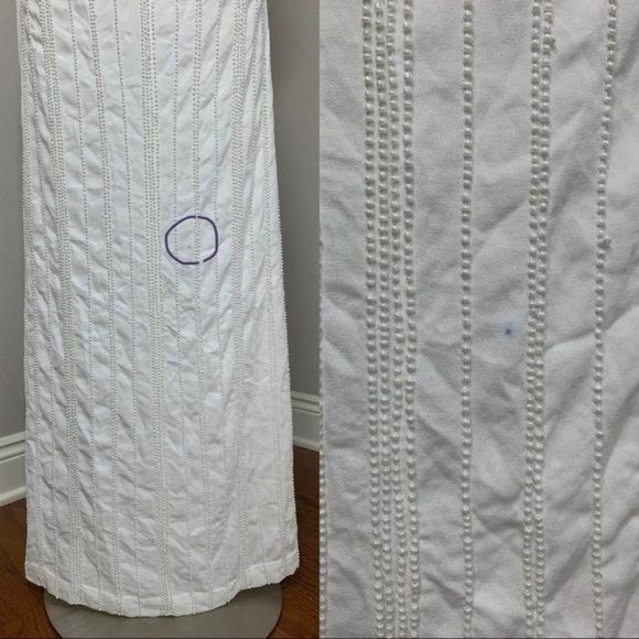 LPA Beaded Crossback Gown in Ivory Maxi Dress Revolve Low Back Size Medium Sz M - Picture 7 of 9